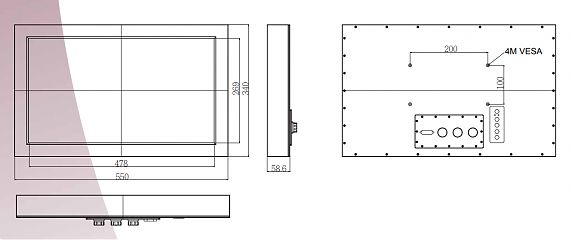 Промышленный монитор W22L100-65A3-PAT/U