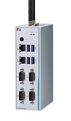 Встраиваемый компьютер на DIN-рейку ICO300-83B-N3350-4ICOM-HDMI-DIO-WT-DC