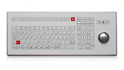 Промышленная клавиатура K-TEK-D410-OTB-KP-FN-SW-EP-W-US/RU-USB