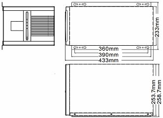 Корпус PAC-1700GBPX/300W
