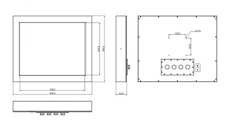 Панельный компьютер R19IB3S-65M1/PAT