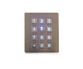 Клавиатура вандалозащищённая K-TEK-B88KP-BL-DWP