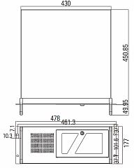 Промышленный компьютерный корпус AX61410WM-RC-NP