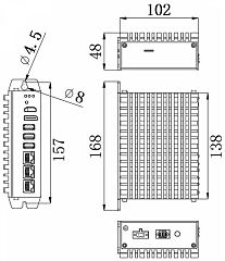 Встраиваемый компьютер на DIN-рейку NP-6116-J6412-4G-SSD512G