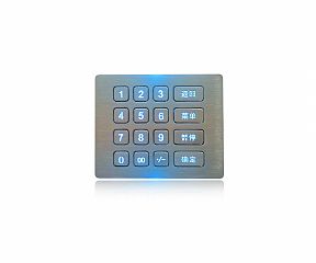 Антивандальная клавиатура K-TEK-B120KP-AC-BL-DWP