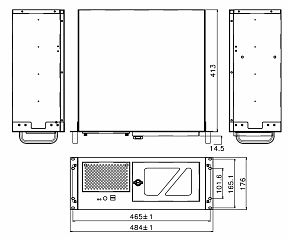 Корпус RACK-305GWATX/300W