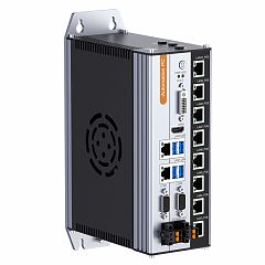 Встраиваемый компьютер на DIN-рейку  NP-6122-8PoE-8500-4G-SSD512G