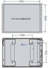 Панельный компьютер PDX-057T-RD8U+WiFi