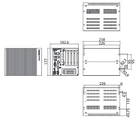 Многослотовый встраиваемый компьютер UNO-3285G-654AE