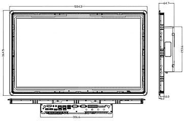 Панельный компьютер  P2381Y-C6 V2.0(1235U)