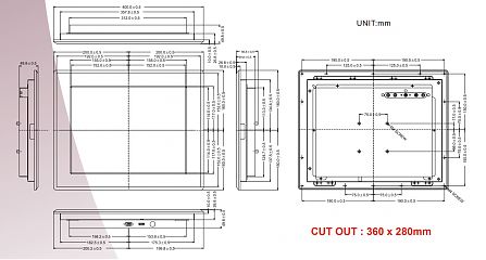 Промышленный монитор R15L600-IPC3/GS