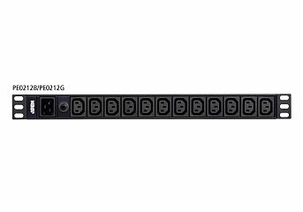 Устройство распределения электропитания PE0212G-AT-G 16A 12-outlets Basic 1U PDU with surge protection