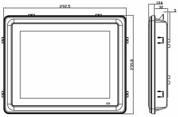 Медицинский панельный компьютер MPC102-845 J-US