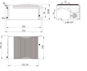 Многослотовый встраиваемый компьютер TANK-870e-H110-i5/4G/3B