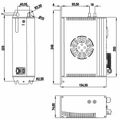 Встраиваемый компьютер на DIN-рейку  NP-6133-MVS -L1-10500-4G-SSD512G