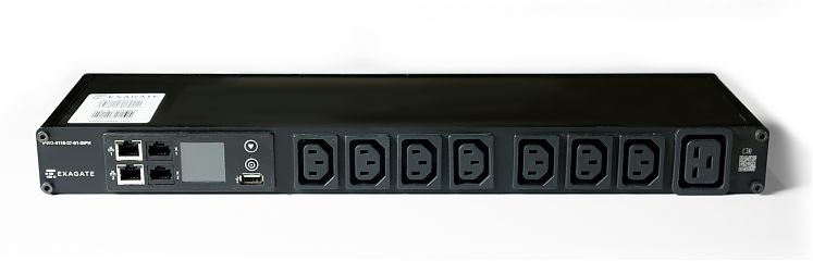 PWG-9332-307-91-SIPH POWERGuard PDU, 32A Single Phase 1U, 8 x IEC Sockets (7 x C13 - 1 x C19), Outlet Metering