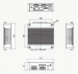 Ультракомпактный встраиваемый компьютер EB-8MM-216M-L2-C2NN