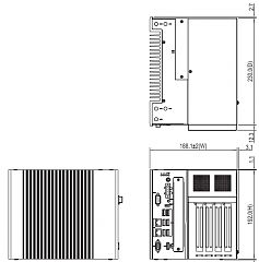 Многослотовый встраиваемый компьютер IPC964-525-N-DC-Q370-AX93511&96410