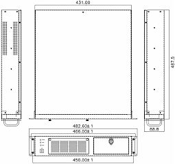 Корпус RACK-220GBATX/A130С