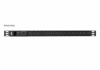 Устройство распределения электропитания PE0216SG-AT-G 16A 16-outlets 0U Basic PDU with Surge Protection