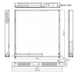 Корпус RACK-1150GB-PE/180W