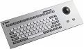 Клавиатура FRONT Key 405TB [BL-USB] встраиваемая, русифицированная, 83 клавиши (силикон), передняя панель из алюминия, трекбол 38мм, подсветка