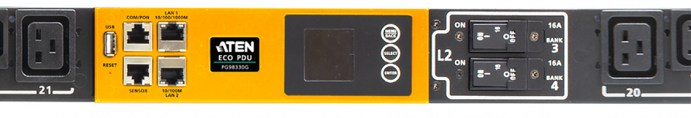 Устройство распределения электропитания PG95330G-AT 3PH 32A 30-Outlet Metered eco PDU