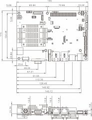 Одноплатный компьютер / Встраиваемая плата NANO-BT-i1-N28071