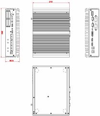 Компактный встраиваемый компьютер eBOX671-521-FL-DC-4PoE