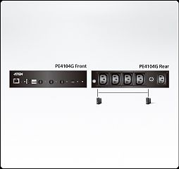 Устройство распределения электропитания PE4104G-AT-G 1U 10A 4ports Switch Only PDU