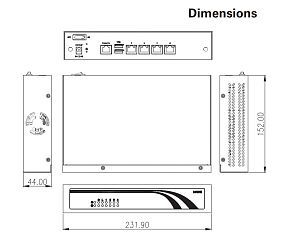 Компактный встраиваемый компьютер NA345-D4GI-J3455-US w/o LBP