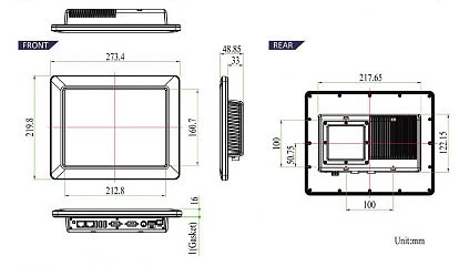 Панельный компьютер PPC-104T-D2N3N