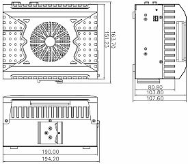 Встраиваемый компьютер на DIN-рейку DRPC-240-TGL-U-i7CS