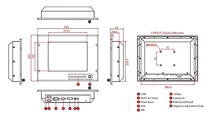 Морской монитор R10L210-MRM2/PAT/R