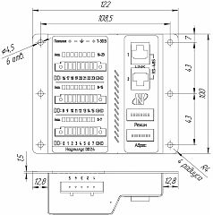 Модуль ввода/вывода сигналов FRONT Control IO DO24 Исп.1 R10 (Наутилус)