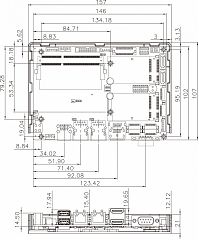 Одноплатный компьютер / Встраиваемая плата WAFER-BW-N4
