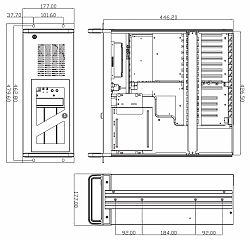 Промышленный компьютерный корпус AX61400WM-RC-NP