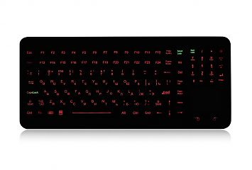 Промышленная клавиатура K-TEK-M379TP-KP-FN-BL-IL-US/RU-USB