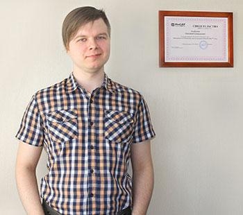 Инженер компании &laquo;Ниеншанц-Автоматика&raquo; Евгений Агибалов, сертифицированный Master SCADA-разработчик