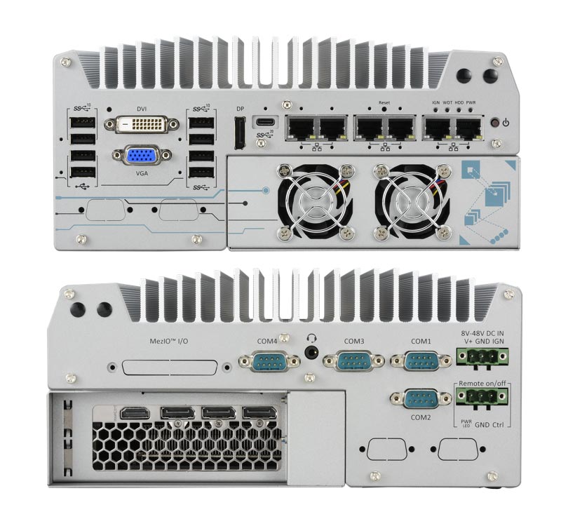 Промышленный  встраиваемый компьютер Neousys Nuvo-9160GC-PoE для систем машинного зрения
